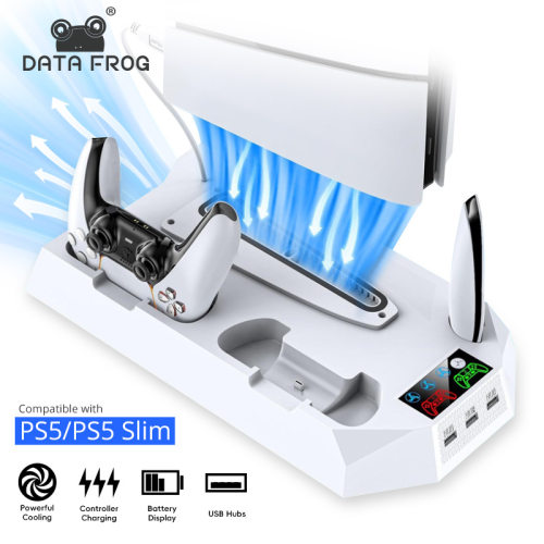 适用PS5 Slim/PS5散热支架光驱版/数字版通用底座 多功能充电座