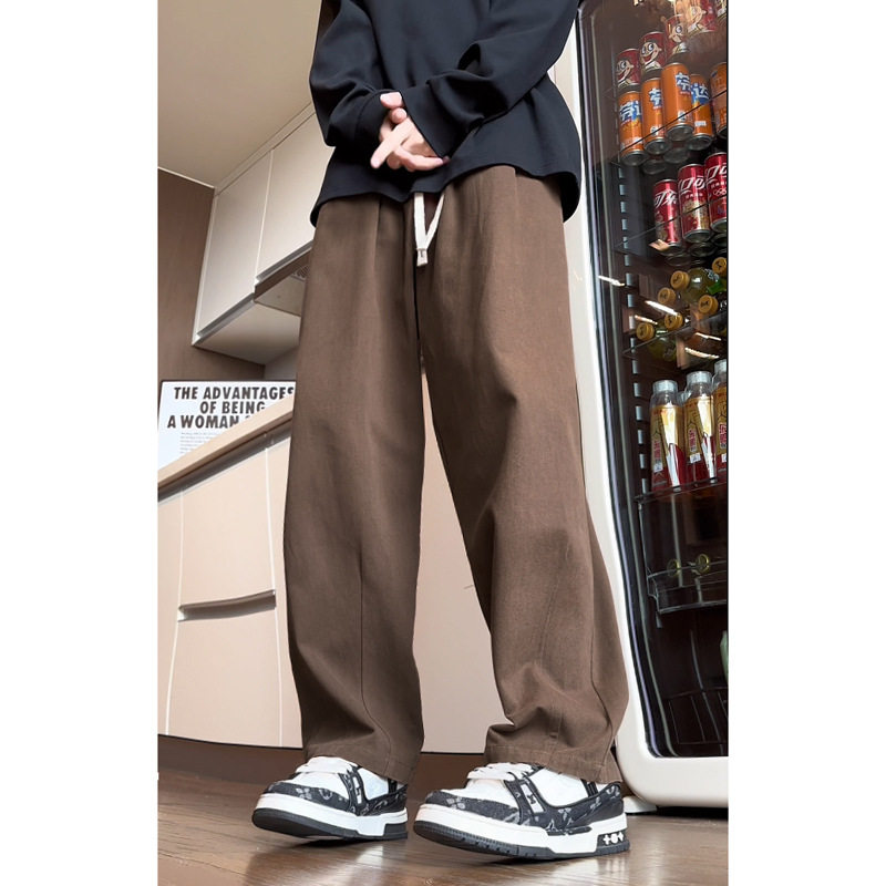 宽松休闲裤秋冬新款纯色日系打褶皱设计长裤K2148-P45控68,男装休闲裤,电商A362
