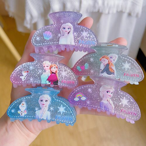 金葱粉抓夹冰雪奇缘可爱女生卡通