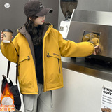 女童夹棉派克服棉服2025年冬季新款中大童休闲夹克衫外出保暖外套，童装棉衣，祺儿童装