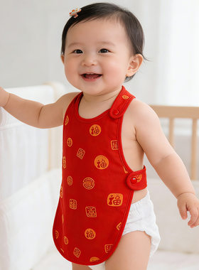 小月龄护肚肚兜肚围夏天红腹围