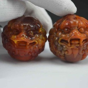 仿 龙涎香葫芦 孙悟空 貔貅含挂绳 把把壶琥珀手把件移动香水挂件