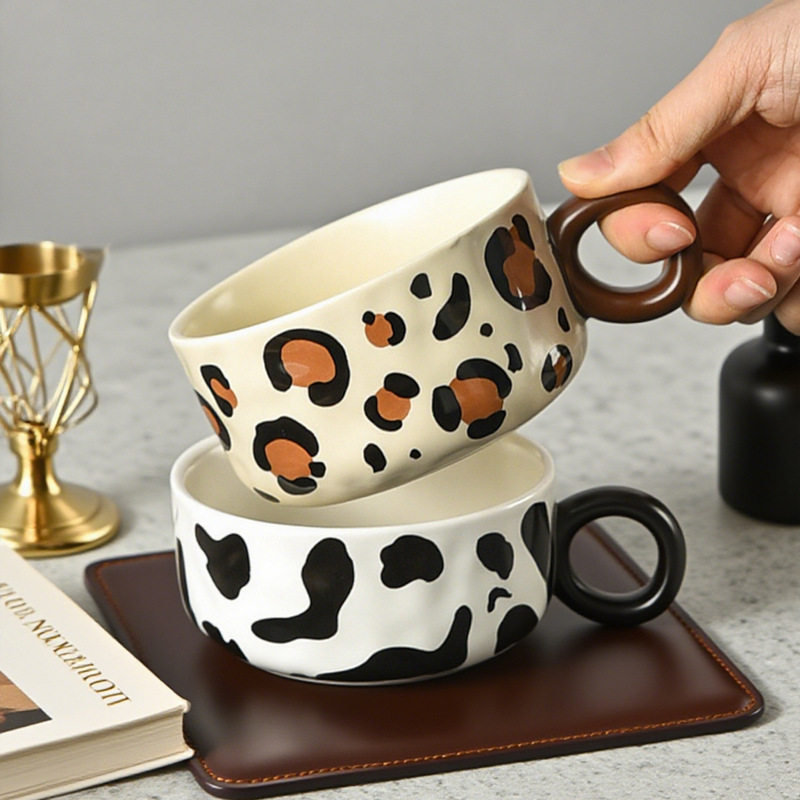 无盖咖啡杯女级感陶瓷杯冰淇淋甜品杯轻奢设计小众个性颜值办公室,餐饮具,马克杯,淘宝优惠券,粉丝福利购,淘宝优惠卷