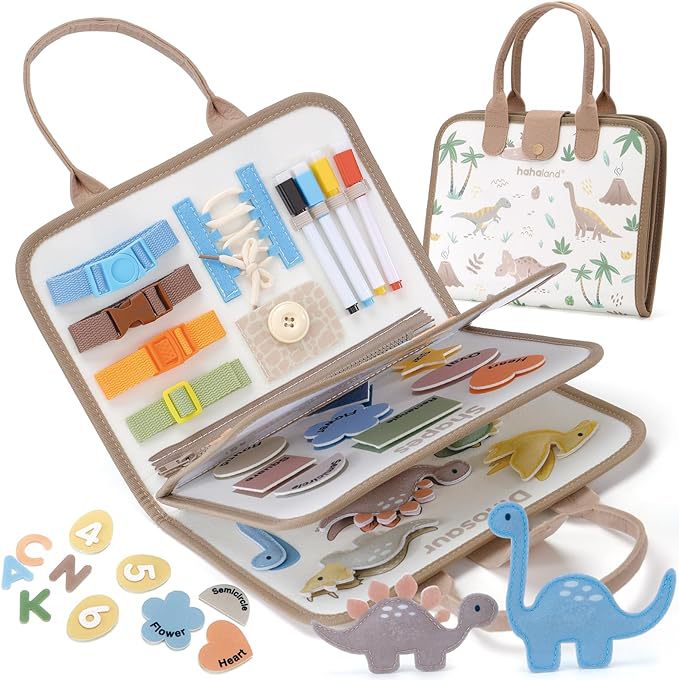 Felt Busy Board, Dressing Board Educational Toy毛毡学习板