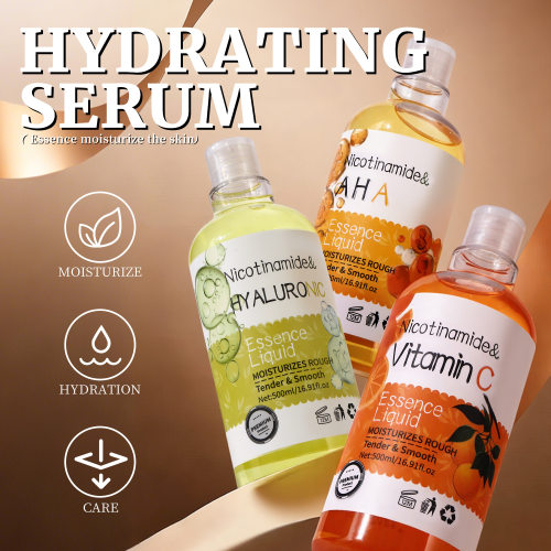 跨境面部透明质酸精华液AHA, Vitamin C & Hyaluronic Acid Serum