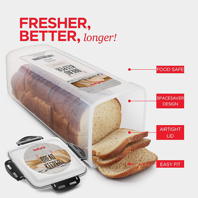 Bread Toast Storage Container Storage Dispensing Container