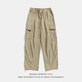 打褶设计工装裤秋季新款户外宽松立体口袋休闲裤K2147-P55控88，男装休闲裤，电商A362