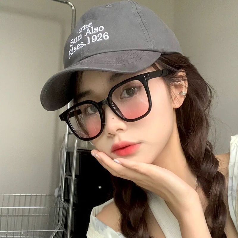 ins腮红眼镜黑框女生素颜神器