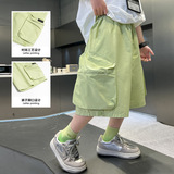 童夏季薄款短裤2025新款中大童五分工装裤子儿童休闲中裤夏装潮，商品下架区，祺妙童装