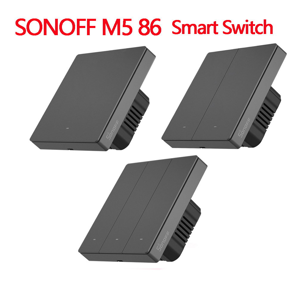 Sonoff M5 86 wifi智能墙壁按键情景开关远程语音控制智能家居