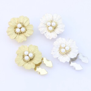 button cover 厂家跨境衬衣袖扣袖口金色花瓣水钻饰品钻饰纽扣套
