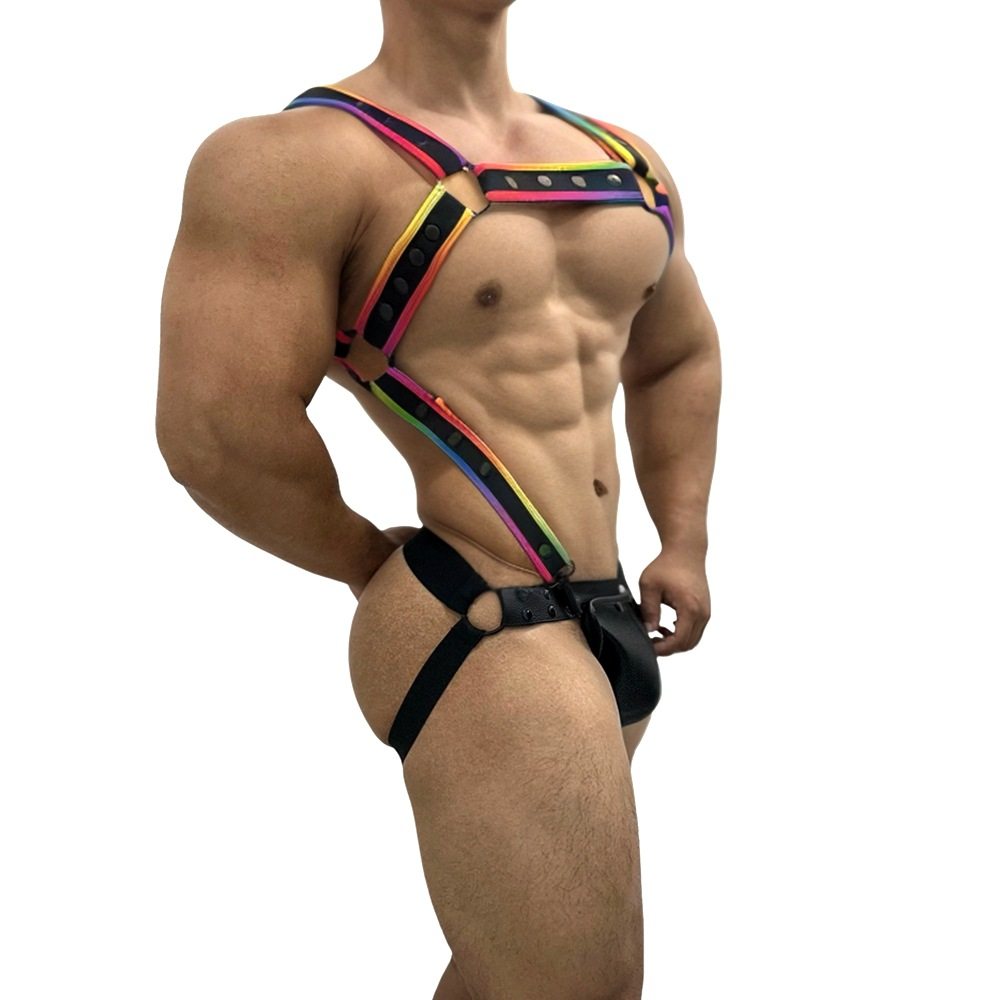 男士性感肩带自由塑身
