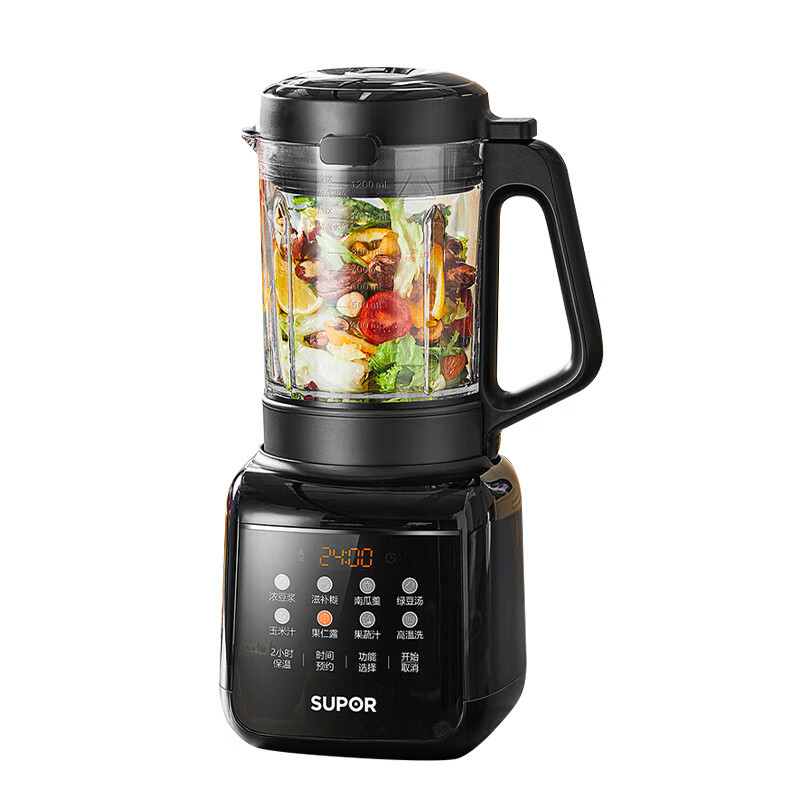苏泊尔破壁机豆浆机1.2升全自动免过滤加热榨汁辅食搅拌机SPJ001S