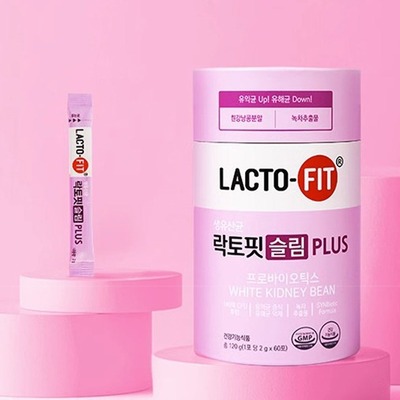 韩国钟根堂LACTOFIT乐多飞益生菌白芸豆版轻体版紫色款60加强版