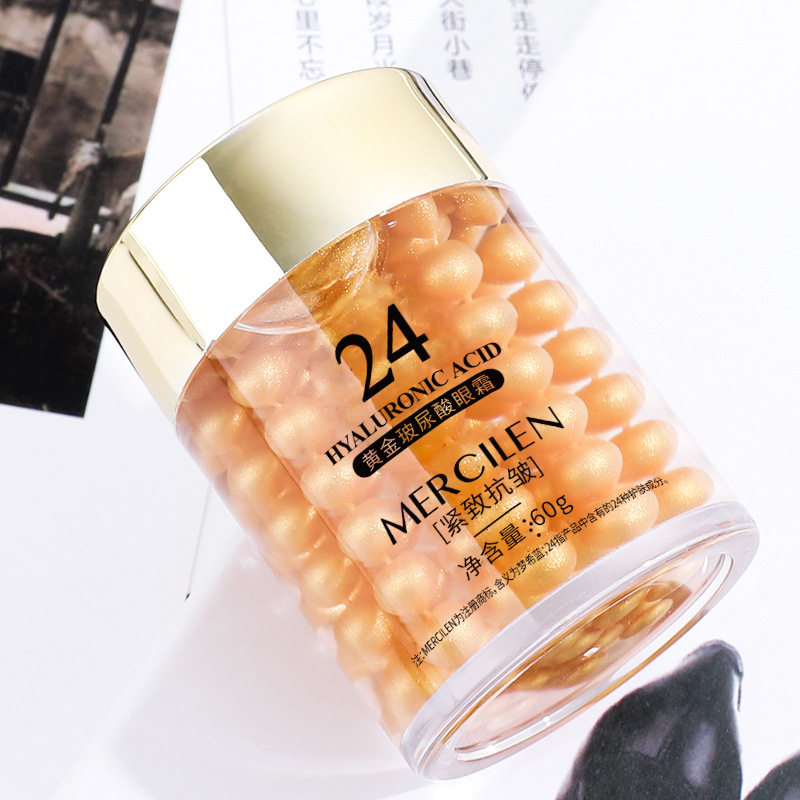 梦希蓝24K黄金玻尿酸眼霜60g淡化眼纹抗皱淡纹提拉紧致眼部护理