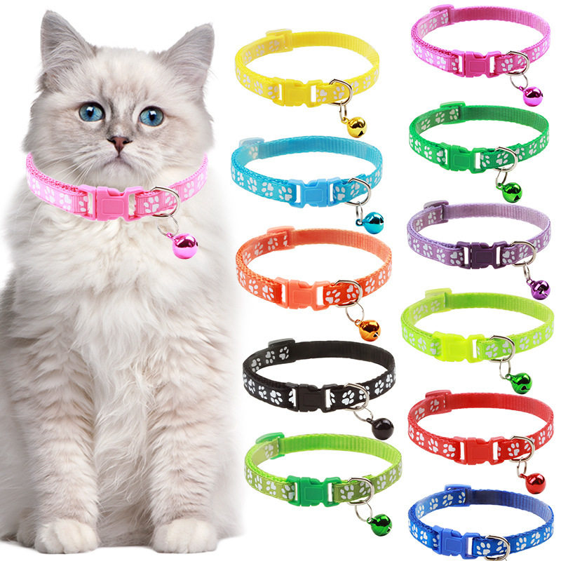 猫咪贴布彩色项圈 猫咪项圈 猫项圈/肩带