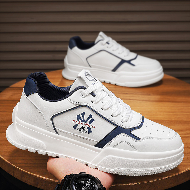 冬季奥伦新品休闲鞋潮流运动板鞋四季百搭软底轻便时尚小白鞋男鞋