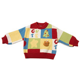 女童针织毛衣冬季2025新款儿童套头保暖加厚洋气时髦冬装女上衣，童装毛衣，祺妙童装