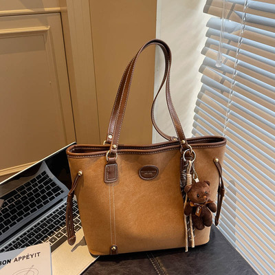 高级感大容量托特包包复古简约单肩包日常上班通勤百搭手提拎包潮