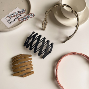 简约伸缩折叠发箍外出碎发夹子便携发带发捆百搭头箍发卡女夏发饰