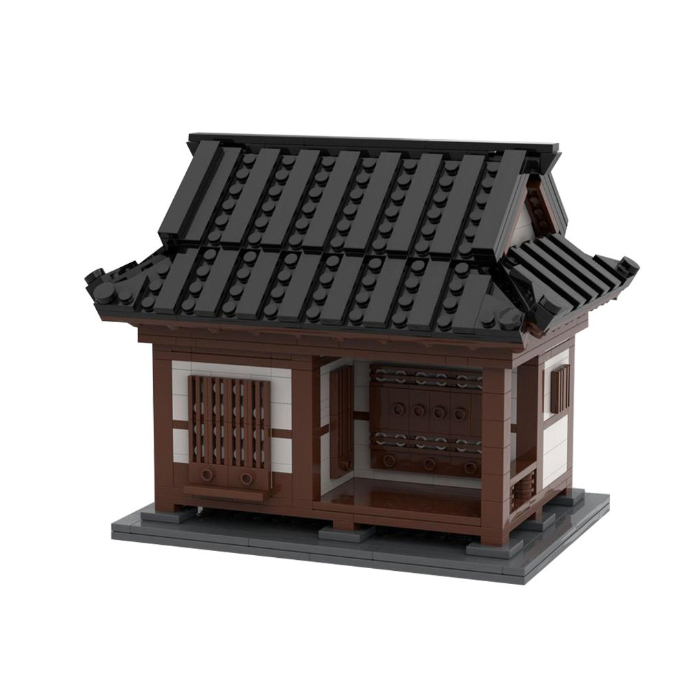 【高砖零件】朝鲜王朝韩国小屋建筑模型MOC-131301拼装积木玩具