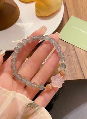 绿意盎然~绿草莓手链超仙