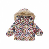 网红女童格子加厚棉服冬季2025新款韩版时尚儿童保暖冬装连帽棉衣，童装棉衣，祺妙童装