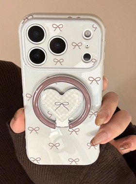 AceCase蓝蝴蝶结iphone16promax苹果17适用15手机壳14磁吸支架13复古小众12软