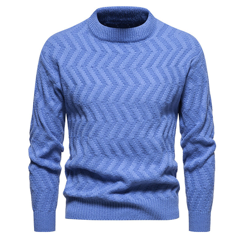 2023 Autumn/Winter Fashion Twisted Flower Round Neck Knitwear Solid Color Pullover Casual Sweater 1812-YM092-P50_voghion.com