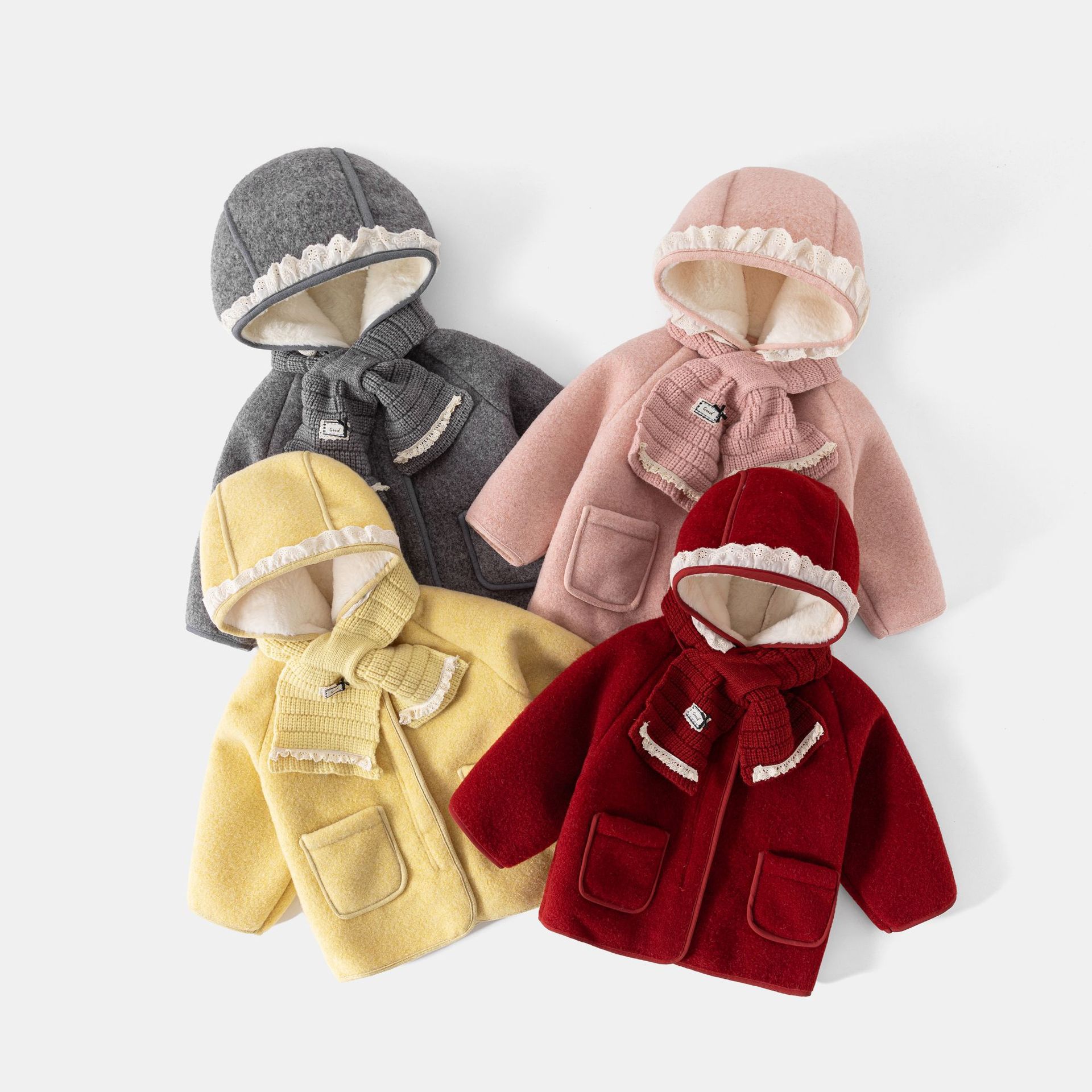 女童加绒外套童装韩版