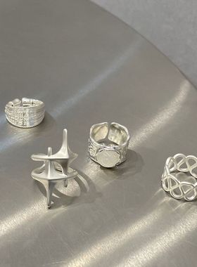 戒指韩国食指重工小众设计