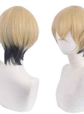 东京卍复仇者松野千冬重生之道黑色收脸cos动漫假发齐刘海