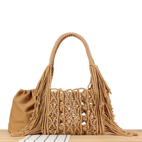 Casual beach vacation niche versatile women's woven bag for