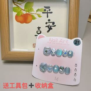 儿童穿戴甲合集香肠嘴皮卡巴拉可爱卡通 2-8岁纯手工学生美甲指甲