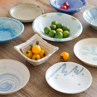 日本进口小碟子料碟小碗小吃盘子小菜碗个性家用创意日式异形碟