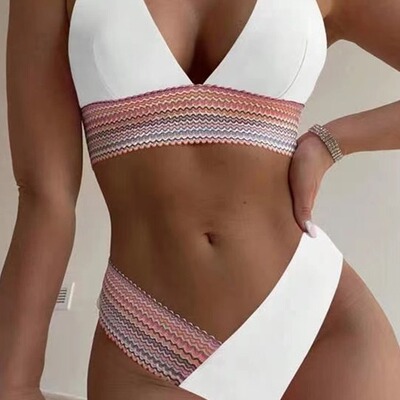collision Бикини swimsuit women's sexy deep V bikini