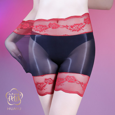 平角内裤丝袜开裆男女性感马油