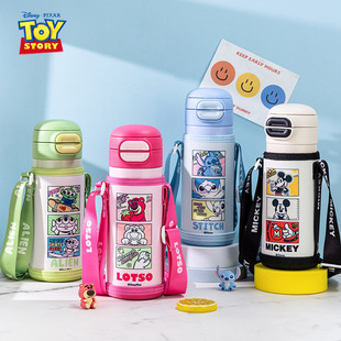 迪士尼草莓熊儿童保温杯316水杯学生女孩便携保温水杯530ml15093