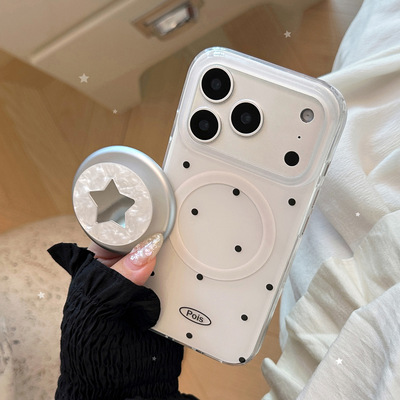 AceCase波点磁吸支架适用iPhone17promax手机壳15苹果16手机壳14双层镜面