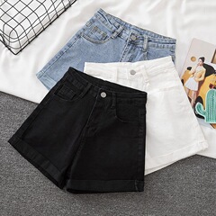 High Waist Denim Shorts For Women Vintage Sexy Shorts Jeans