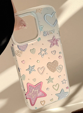 TAN｜多巴胺鎏金iphone15适用16Promax手机壳12苹果13个性级11防摔14手机壳