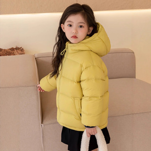2025儿童羽绒服女冬季短款加厚面包服童女童中大童冬装外套