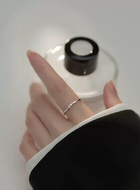 银饰戒指手饰线条925银