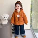 女童棉服2025新款冬季洋气韩版儿童冬装小女孩加厚外套女棉衣P97，童装棉衣，祺妙童装