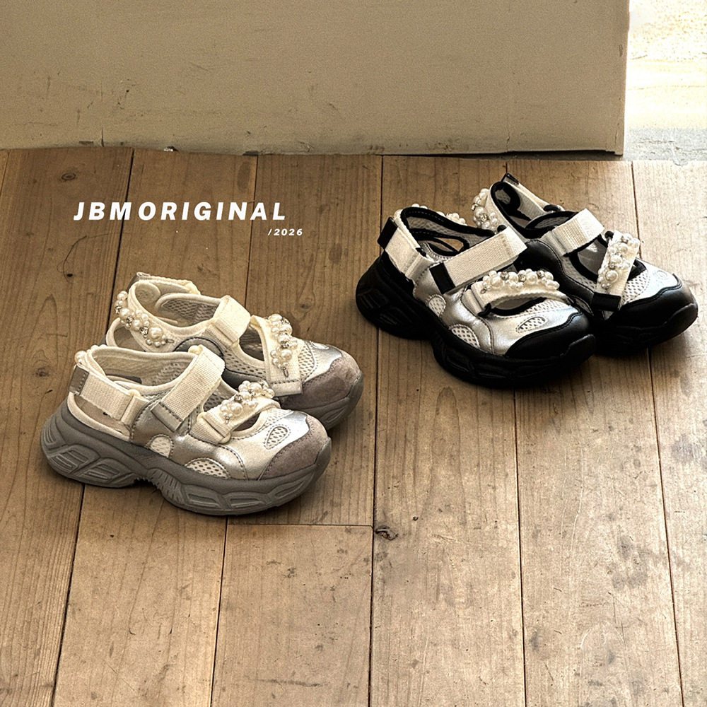 JBM正品儿童运动凉鞋2026夏季镂空凉鞋女童软底包头防踢沙滩鞋子图片