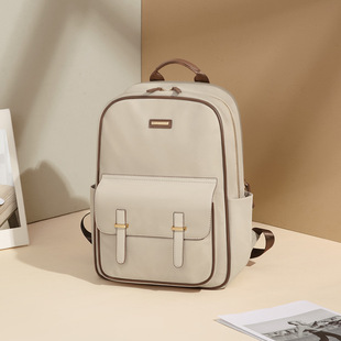 GOLF书包ins双肩包中学生防泼水大容量可装 15寸电脑帆布背包女