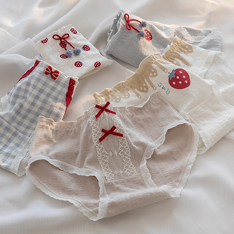 纯棉三角裤女孩大童初高中生