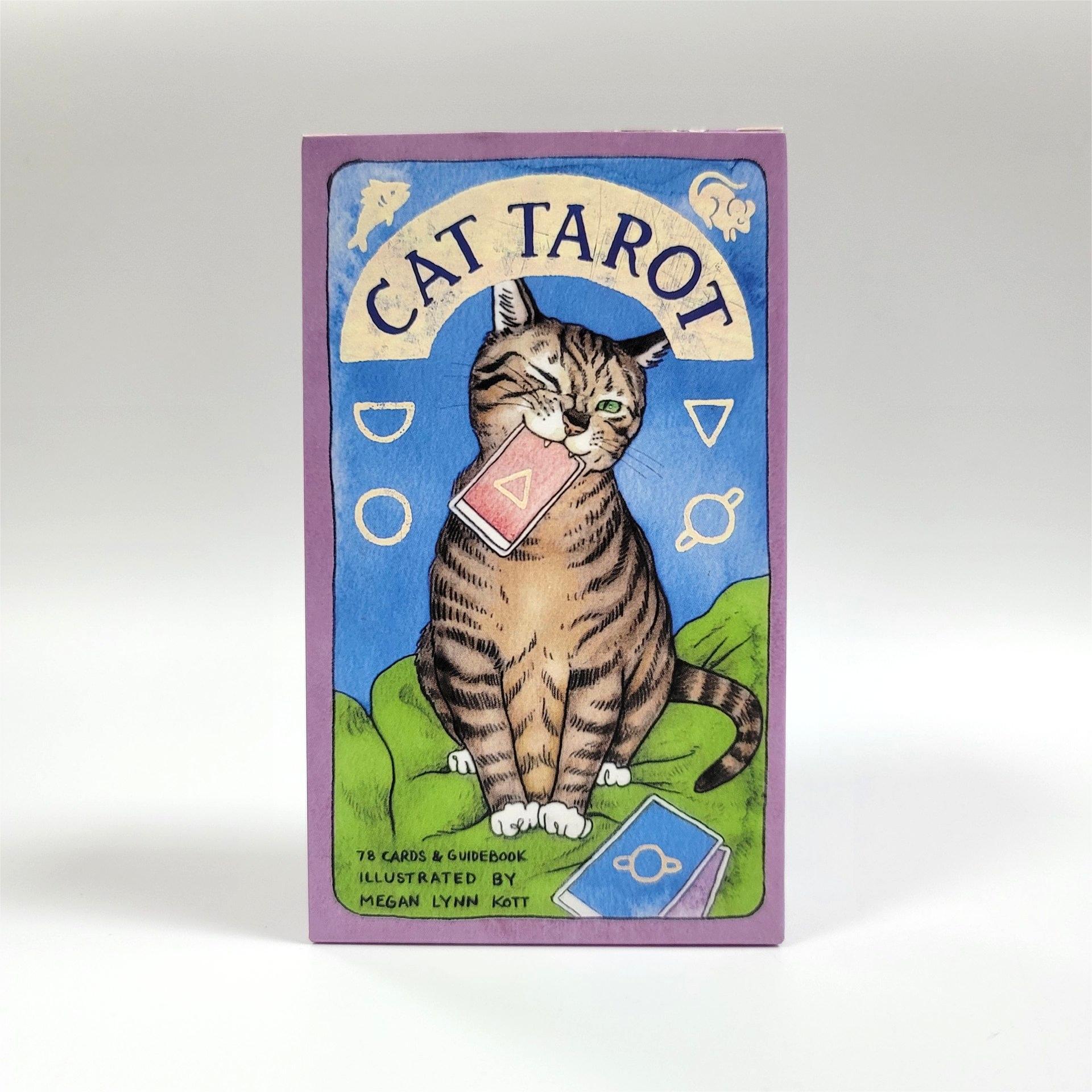跨境热卖猫咪塔罗牌78张cat tarot原创设计可爱礼物游戏桌游卡牌