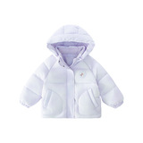 女童后背艾莎公主羽绒服冬季2025新款洋气儿童韩版中长款卡通外套，童装羽绒服，祺妙童装