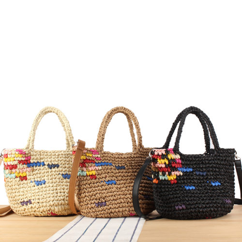 New stylish handmade woven bag trendy and unique beach vacat